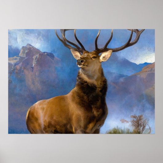 Poster Le monarque du verre par Edwin Landseer (Devant)