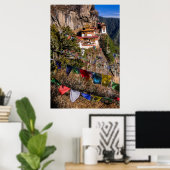 Poster Le monastère du nid de Tiger, Bhoutan (Bureau à domicile)