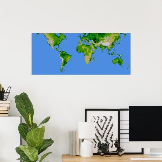 Poster Le monde (Bureau à domicile)