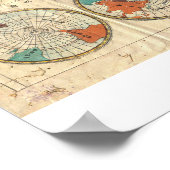 Poster " Le Monde : 1853 Kaei 6 Japonais MAP ... (Coin)