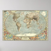 Poster Le monde - 1875 (Devant)