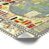 Poster Le monde - 1875 (Coin)