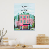 Poster Le monde appartient à ceux qui lisent, lisent (Cuisine)