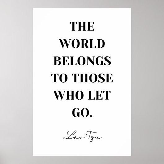 Poster Le monde appartient à ceux qui ont laissé partir - (Devant)