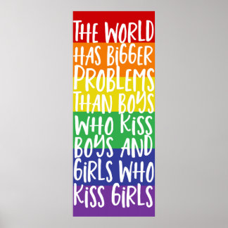 Poster Le Monde Arc-En-Ciel gay pride A De Plus Gros Prob