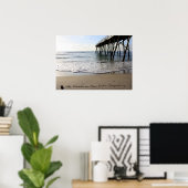 Poster Le monde de la plage est nouveau chaque matin (Bureau à domicile)