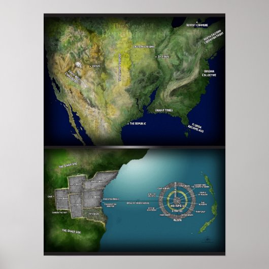 Poster Le monde de la République perdu (Devant)