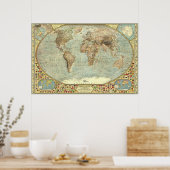 Poster Le monde - Décoratif (Cuisine)