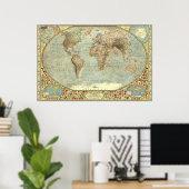 Poster Le monde - Décoratif (Bureau à domicile)