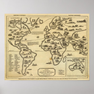 Poster Le monde des animaux