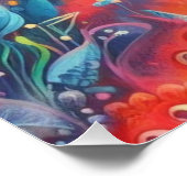 Poster Le monde des astronautes Wimsical (Coin)