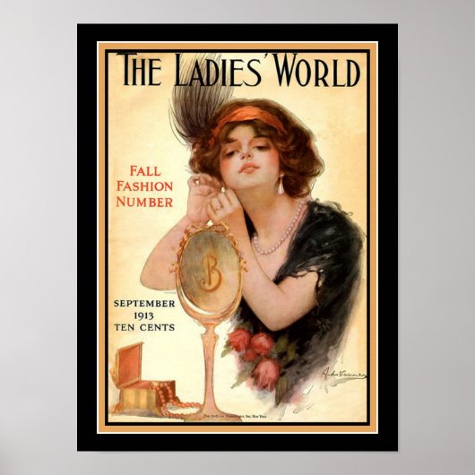 Poster "Le monde des dames" 1913 (Devant)