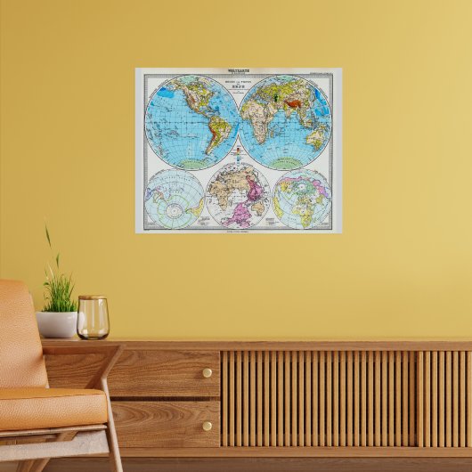 Poster Le monde en 1891 (Salon 2)