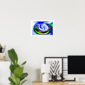 POSTER LE MONDE EST MON HUÎTRE (Bureau à domicile)