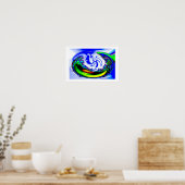 POSTER LE MONDE EST MON HUÎTRE (Cuisine)