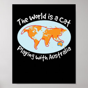 Poster Le Monde Est Un Propriétaire De Chat