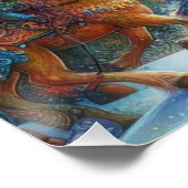 Poster Le monde lunatique d'un rêve d'enfant Noël (Coin)