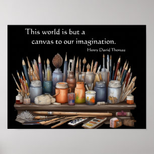 Poster Le monde n'est qu'une toile