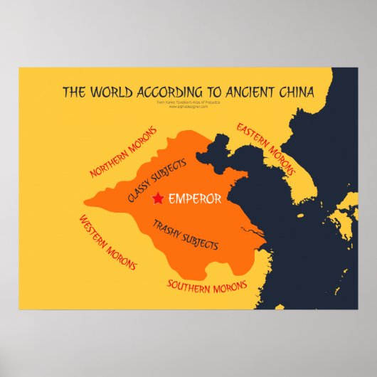 Poster Le monde selon la Chine ancienne (Devant)
