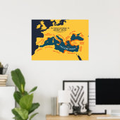 Poster Le monde selon les Grecs anciens (Bureau à domicile)