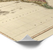 Poster Le monde sur la projection de Mercator (Coin)