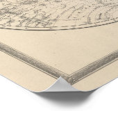 Poster Le monde sur la projection mondiale (Coin)