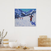 Poster Le moniteur de ski Mottaret (Cuisine)