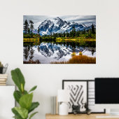 Poster Le Mont Baker reflété (Bureau à domicile)