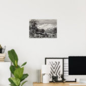 Poster Le mont des Oliviers, du mont Sion (Bureau à domicile)