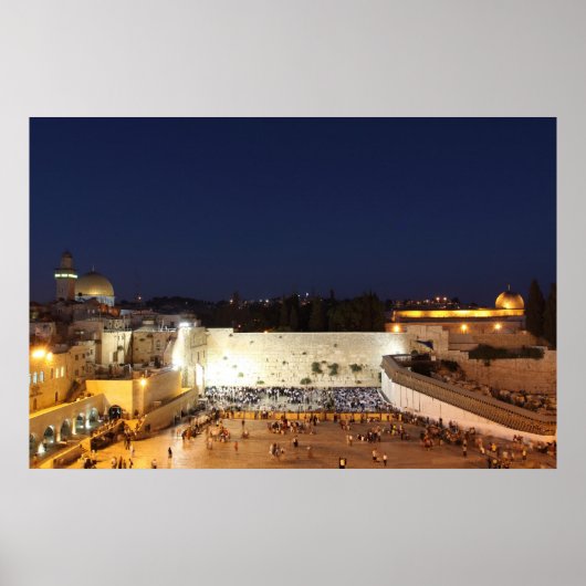 Poster Le mont du Temple à Jérusalem, Israël (Devant)
