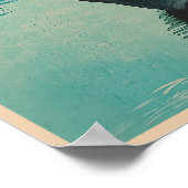 Poster Le Mont Fuji du lac Yamanaka (Coin)