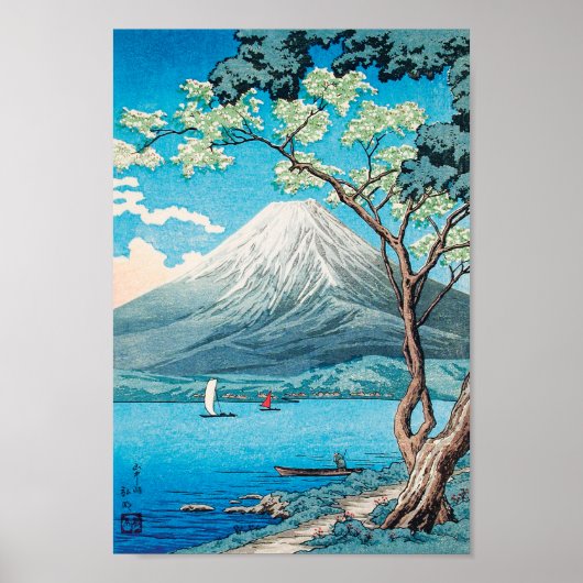 Poster Le Mont Fuji du lac Yamanaka par Hiroaki Takahashi (Devant)
