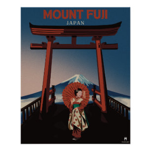Poster Le Mont Fuji Japon