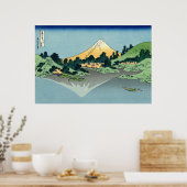Poster Le Mont Fuji reflété dans le lac Kawaguchi (Cuisine)