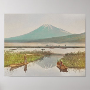 Poster Le Mont Fuji vu de Kashiwabara par Kazumasa Og