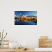 Poster Le mont Katahdin et les monts Longfellow Automne (Cuisine)