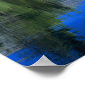 Poster Le mont Lassen surplombe le lac Manzanita (Coin)