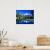 Poster Le mont Lassen surplombe le lac Manzanita (Cuisine)