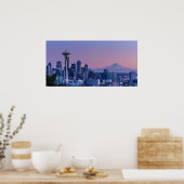 Poster Le Mont Rainier dans l'arrière - plan. (Cuisine)