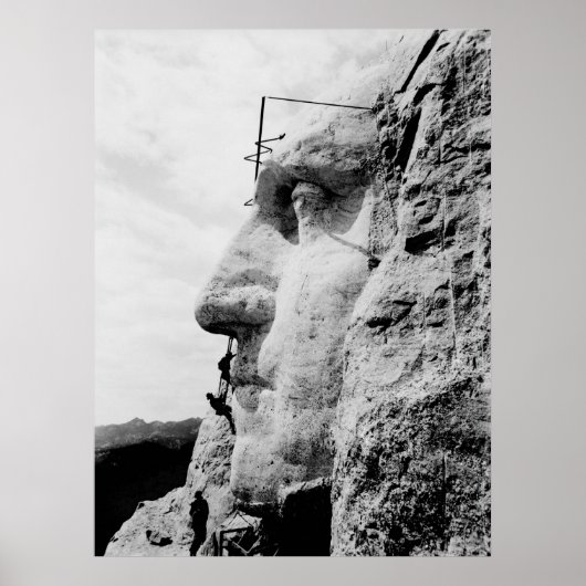 Poster Le Mont Rushmore en construction (Devant)