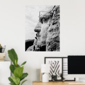 Poster Le Mont Rushmore en construction (Bureau à domicile)