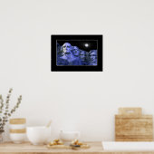 Poster Le mont Rushmore et la Pleine lune (Cuisine)