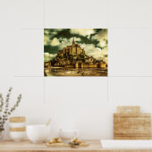 Poster Le Mont Saint Michel, France. (Cuisine)
