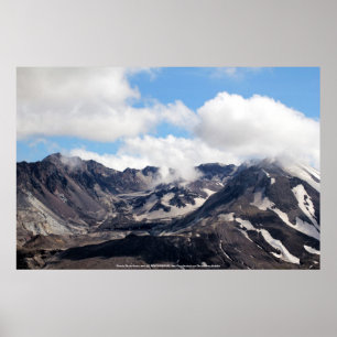 Poster Le mont Sainte-Hélène dôme de lave 2