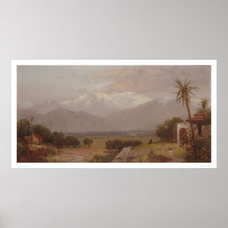 Poster Le mont San Bernardino des ruines de la mission (1