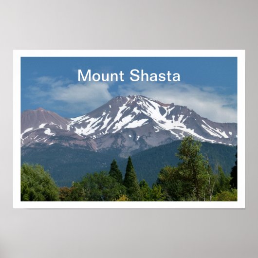 Poster Le mont Shasta Californie (Devant)