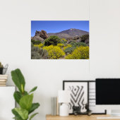 Poster Le mont Teide sur l'île des Canaries (Bureau à domicile)