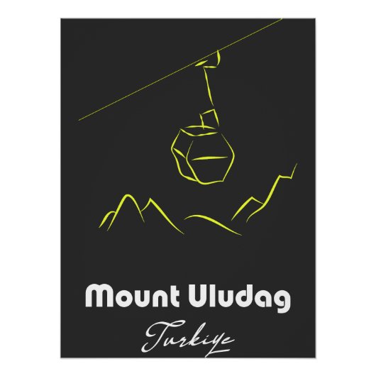 Poster Le mont Uludag Turkiye (Devant)
