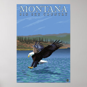 Poster Le Montana -- Grand ciel CountryDiving Eagle