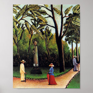 Poster Le Monument à Chopin par Henri Rousseau